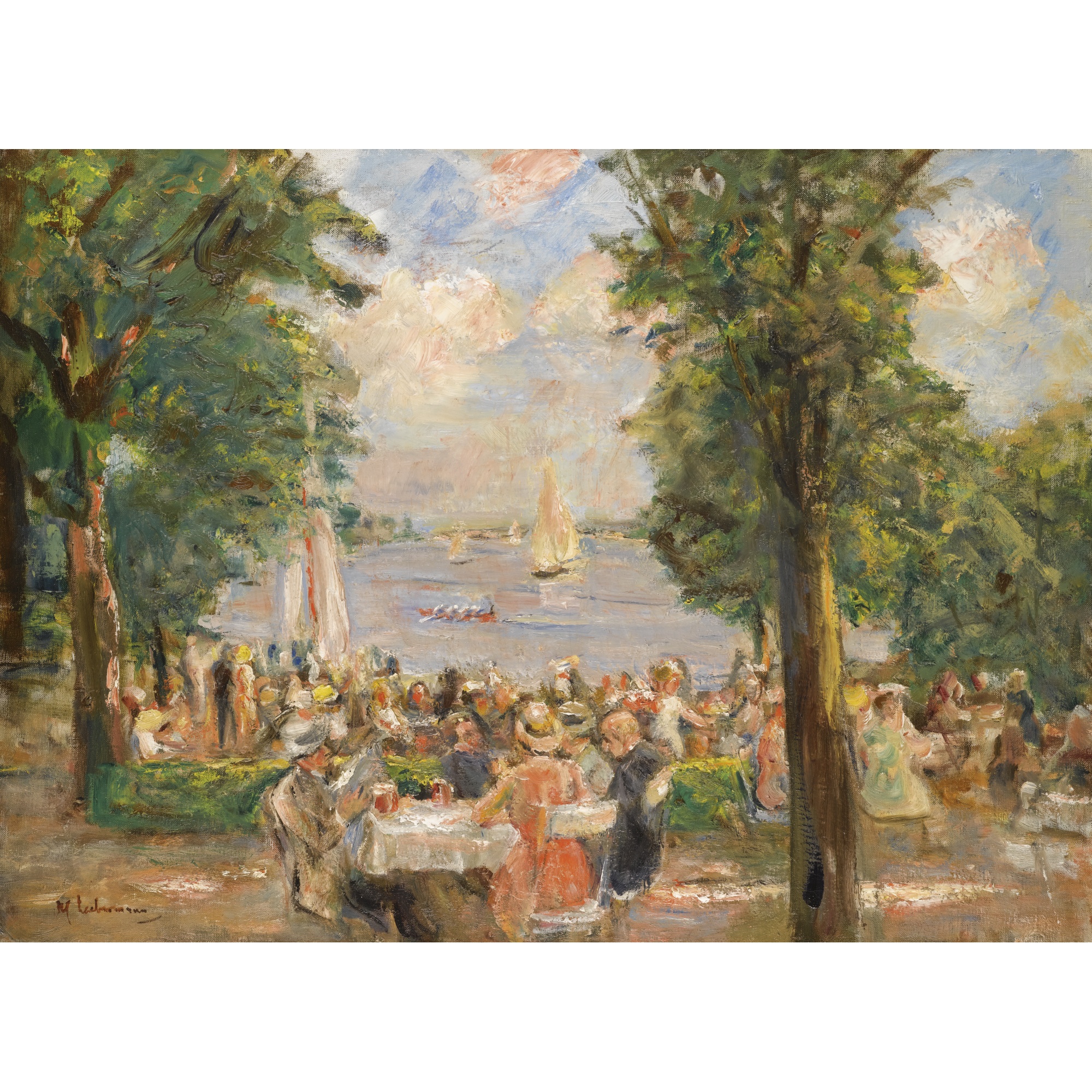 Max Liebermann - GARTENLOKAL AM WANNSEE (HAUS AM SEE) BEER GARDEN NEAR ...